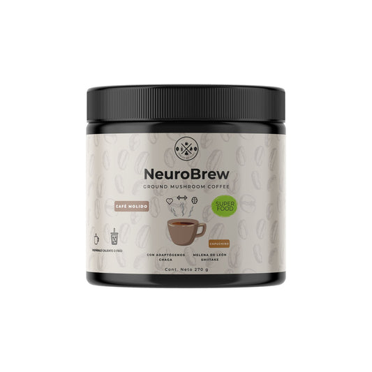 NeuroBrew | Café Molido Capuchino con hongos adaptógenos